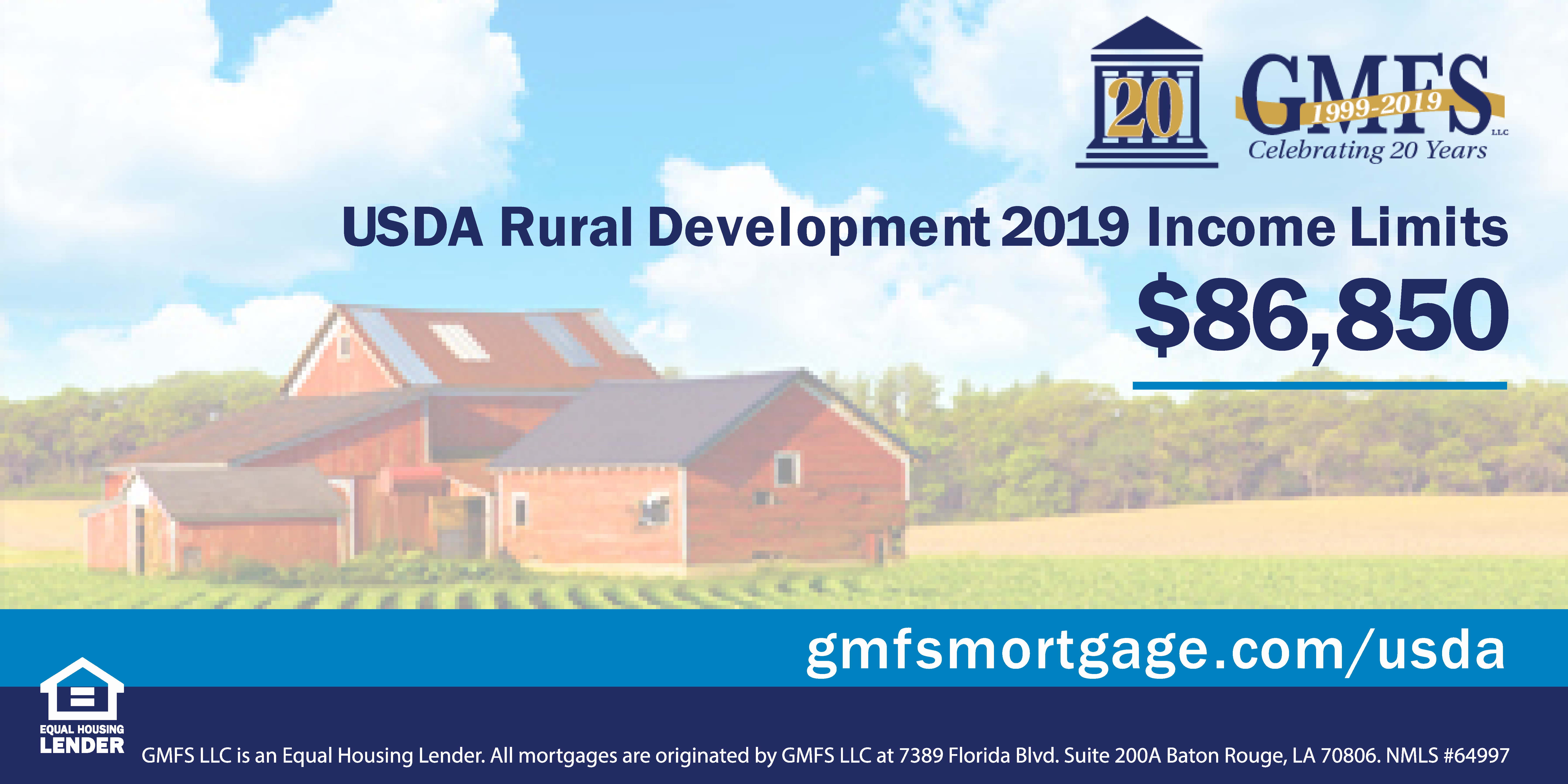 USDA Rural Development Limit Increase 2019 • GMFS Mortgage